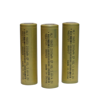 Lithium Ion Battery 3.6V 2000mAh de la densité 18650 de haute énergie pour des outils de jardin