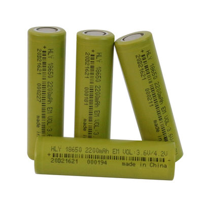 Lithium 2200mAh Ion Battery High Discharge Rate rechargeable de la FCC 18650