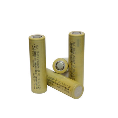 Sécurité élevée 3,6 batterie 2000mah 18650 rechargeable de volt pour le scooter électrique