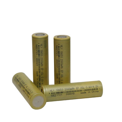 Sécurité élevée 3,6 batterie 2000mah 18650 rechargeable de volt pour le scooter électrique