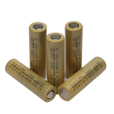 FCC cylindrique de batterie rechargeable de la batterie 3,6 v 2000mah de l'ion 18650 de lithium