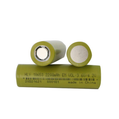 Cellule de batterie rechargeable légère de l'ion 2200mah 18650 de lithium UN38.3 HLY