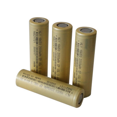 18650 cellules de batterie solaires rechargeables de 3,6 volts 2000mAh pour l'électronique domestique/Ebike