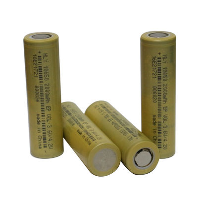 Batteries rechargeables de rechange du haut débit 3.6V 2000mAh 18650 pour les lumières solaires