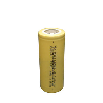 Cellules de batterie cylindrique 3.6V 5000mAh de long de cycle lithium de la vie 26650 rechargeables