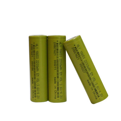 Lithium 2200mAh Ion Battery High Discharge Rate rechargeable de la FCC 18650