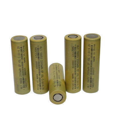 Haut lithium Ion Battery 2000mAh 3.6V de Rate Capability 18650 pour des véhicules électriques